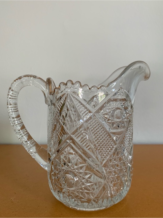 Other - Cut glass small drink pitcher, dinnerware